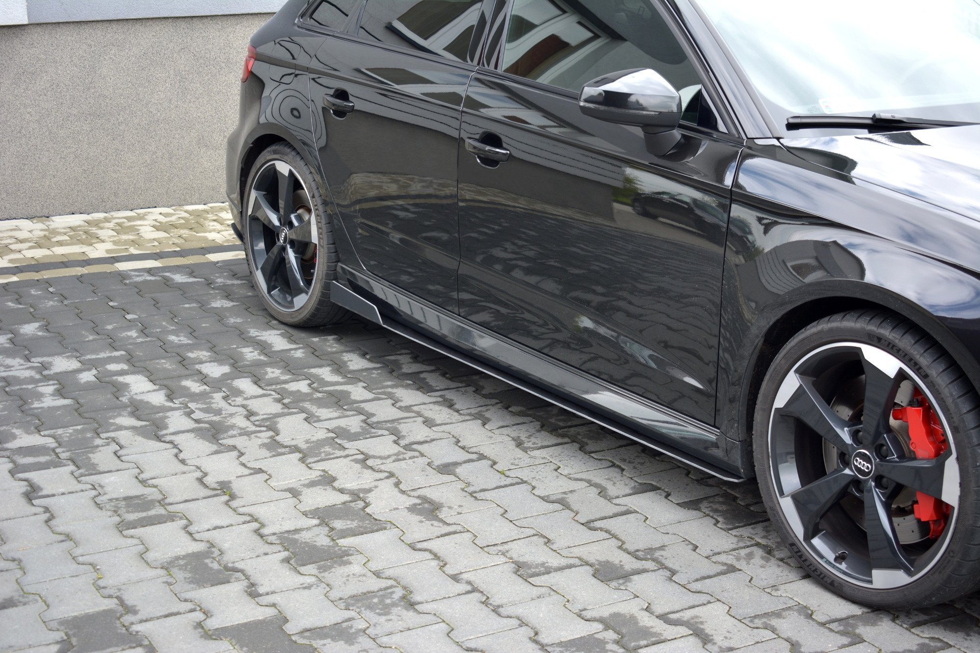 Sport Seitenschweller Ansatz V.2 für Audi RS3 Sportback 8V Facelift