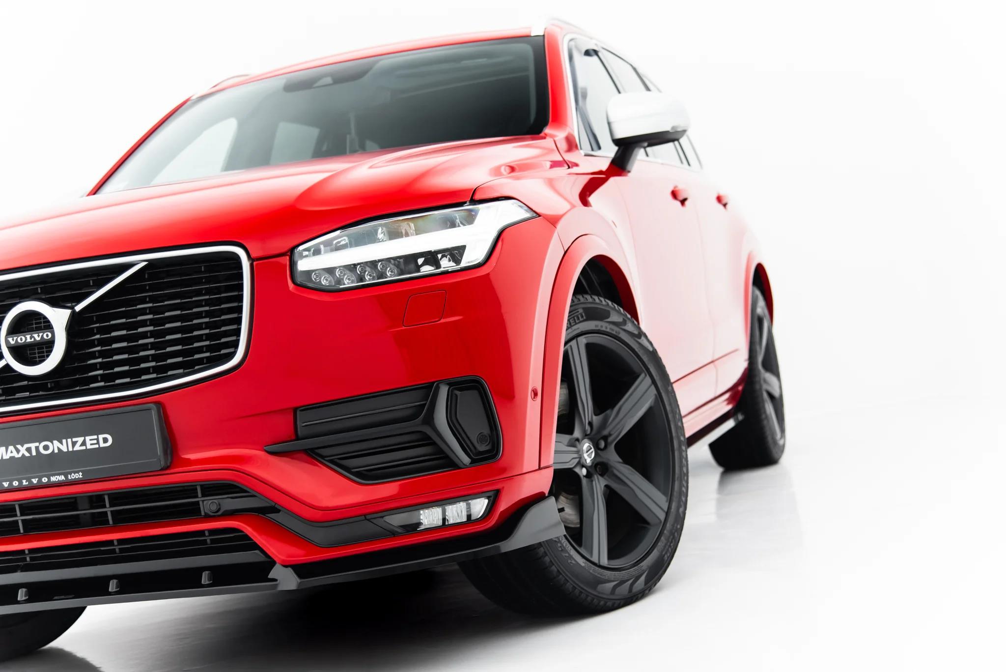 Frontlippe passend für Volvo XC90 R-Design Mk2 schwarz Hochglanz