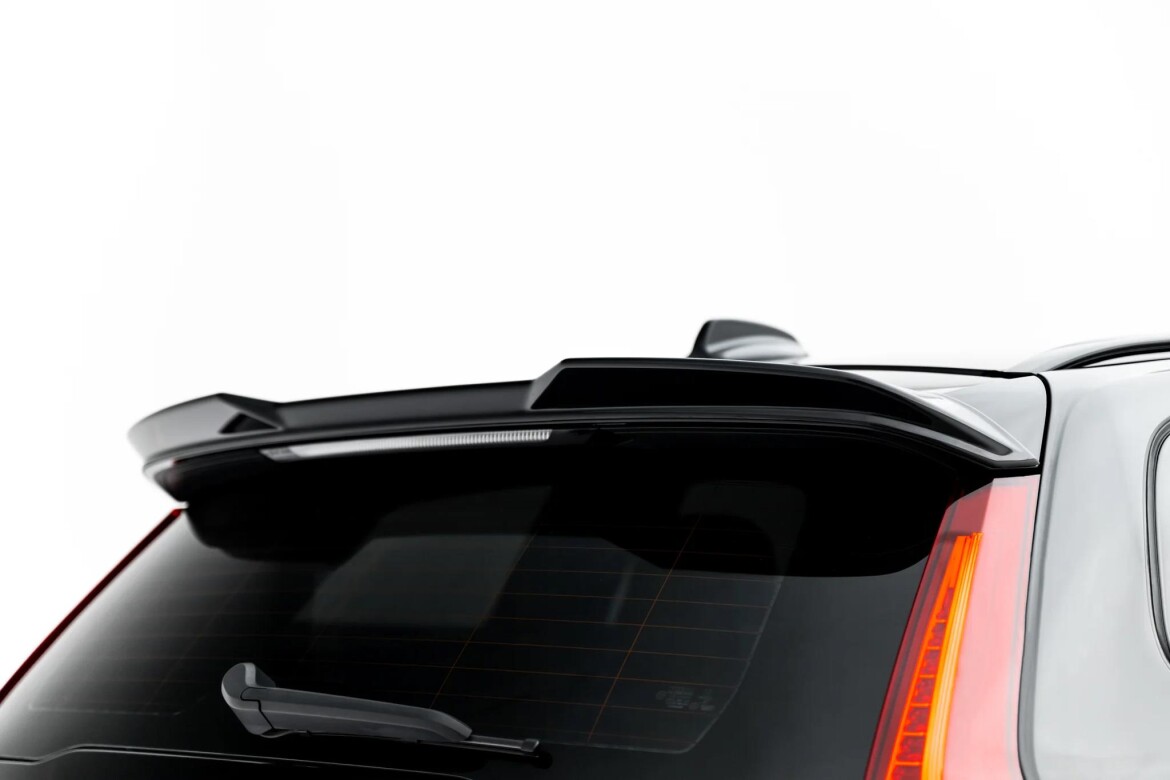 Heckspoiler Lippe 3D passend für Volvo V60 R-Design Mk3 schwarz Hochglanz