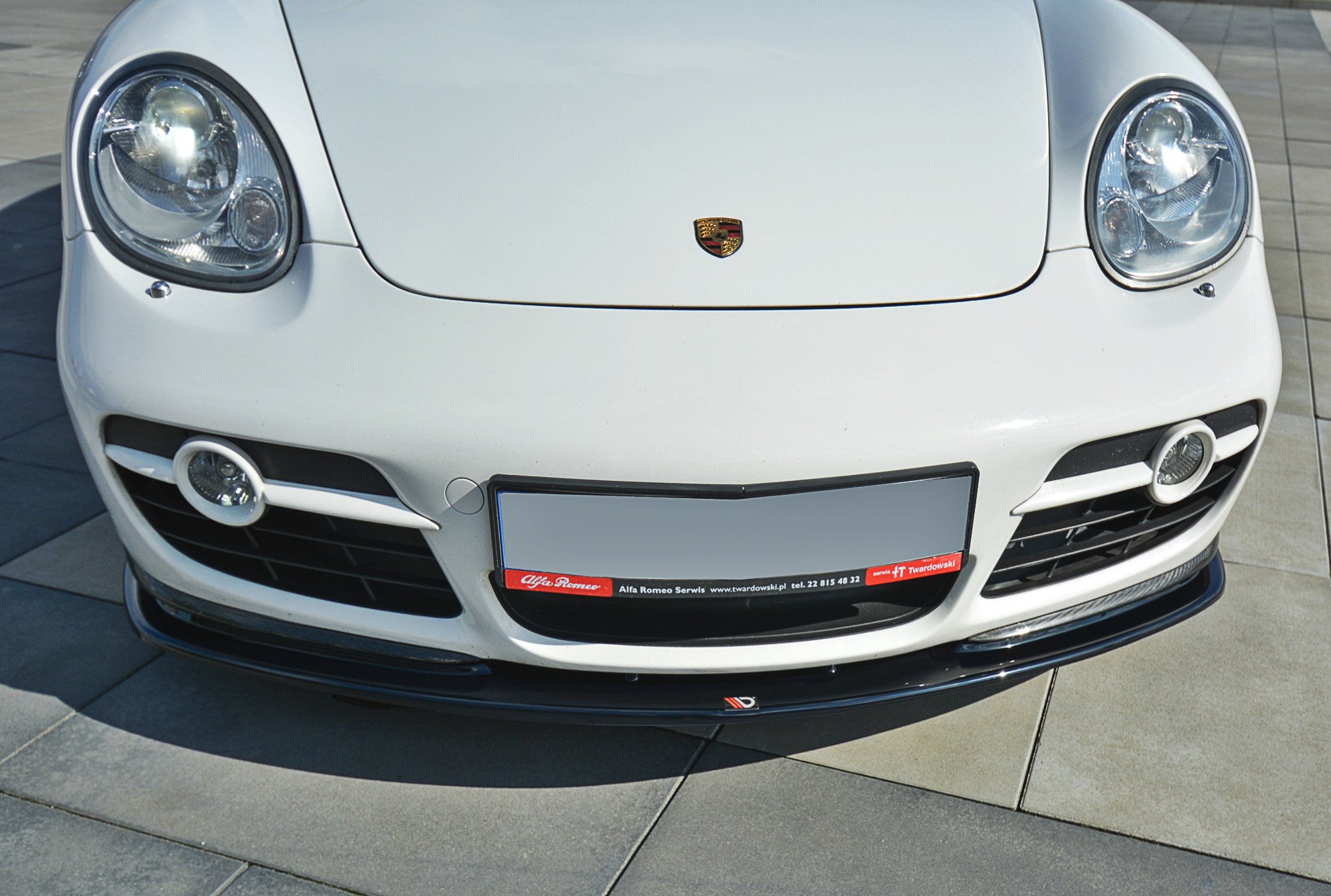Front Ansatz V.2 für PORSCHE CAYMAN S 987C schwarz Hochglanz