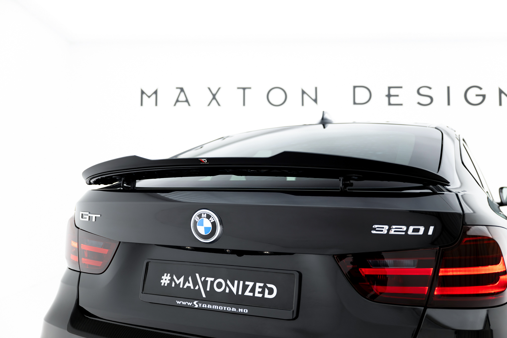 Heck Spoiler Aufsatz Abrisskante passend für BMW 3er GT M-Paket F34 schwarz Hochglanz