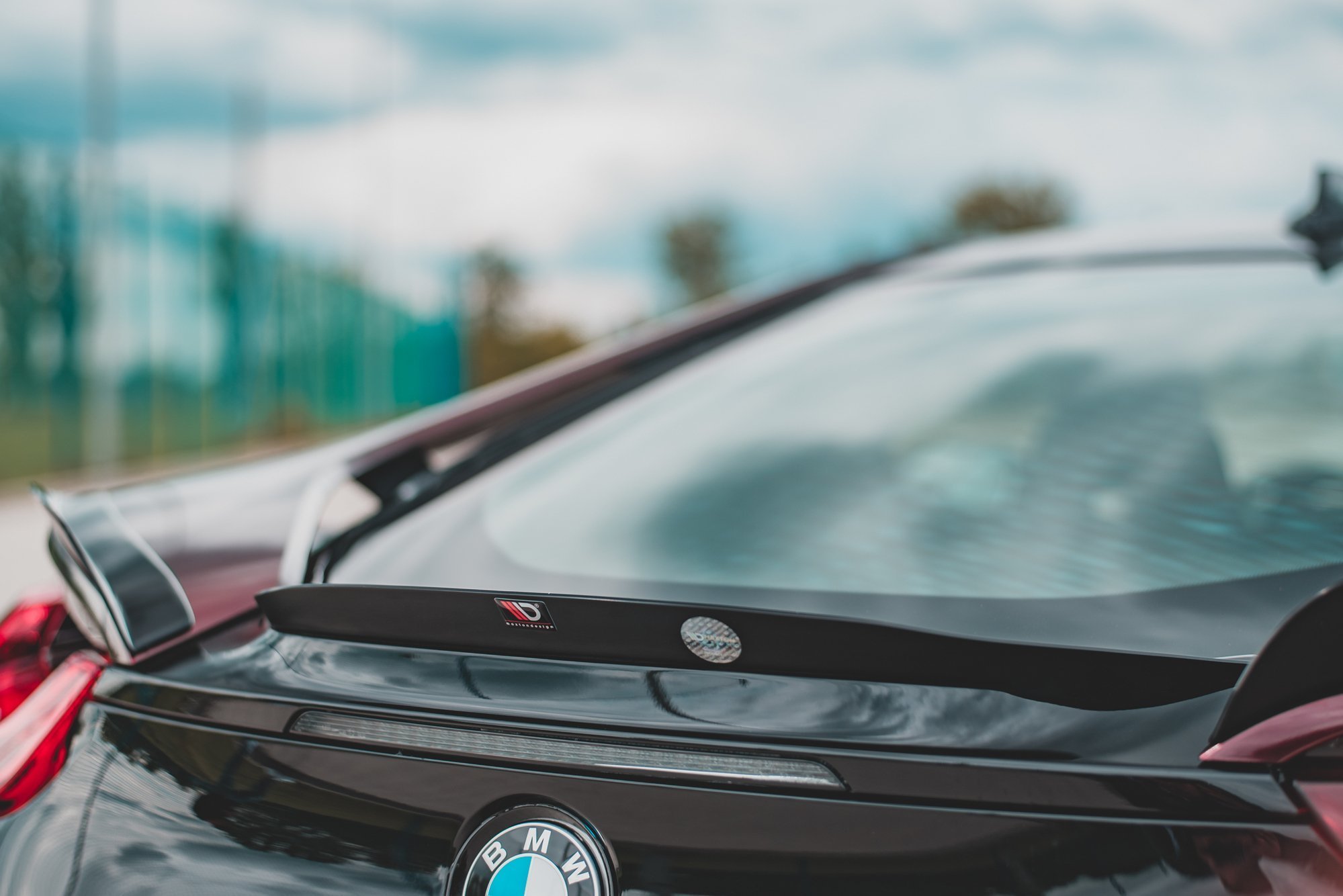 Spoiler CAP für Paket BMW i8 schwarz Hochglanz