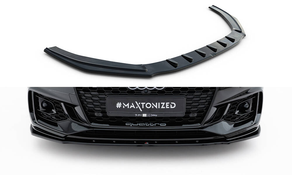 Front Ansatz V.1 für Audi RS5 Coupe / Sportback F5 schwarz Hochglanz