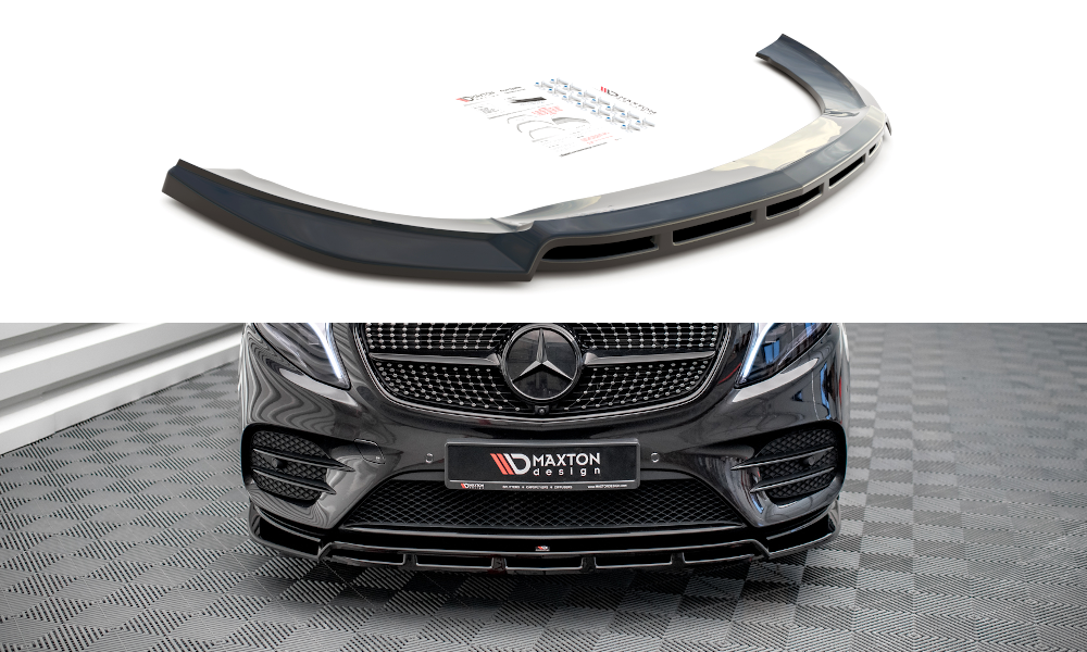 Street+ Spoilerlippe Front Ansatz V.5 passend für Mercedes V-Klasse AMG-Line W447 schwarz Hochglanz