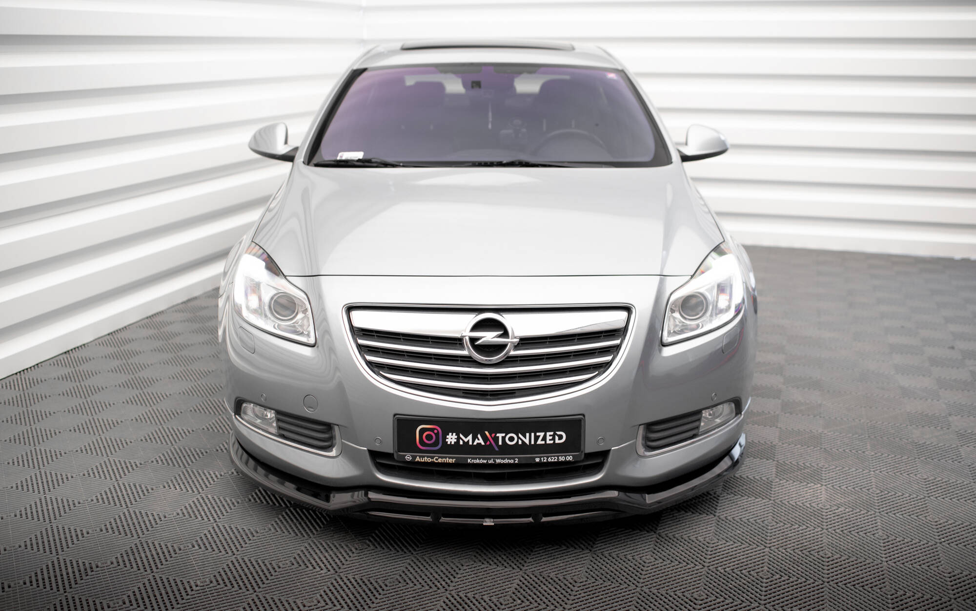 Street+ Spoilerlippe Front Ansatz passend für Opel Insignia OPC-Line Mk1 schwarz Hochglanz