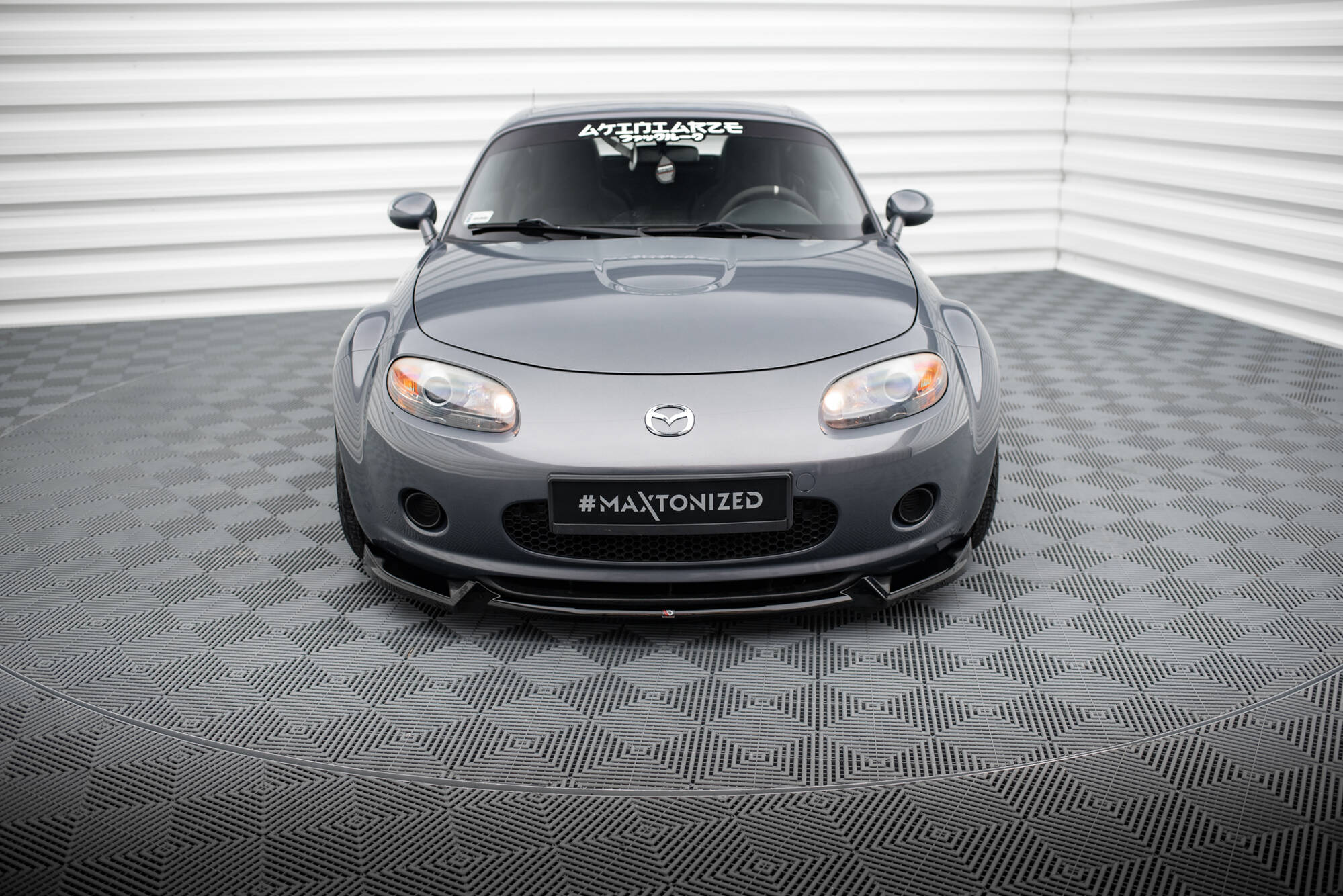 Street+ Spoilerlippe Front Ansatz V.2 passend für Mazda MX5 NC Mk3 schwarz Hochglanz
