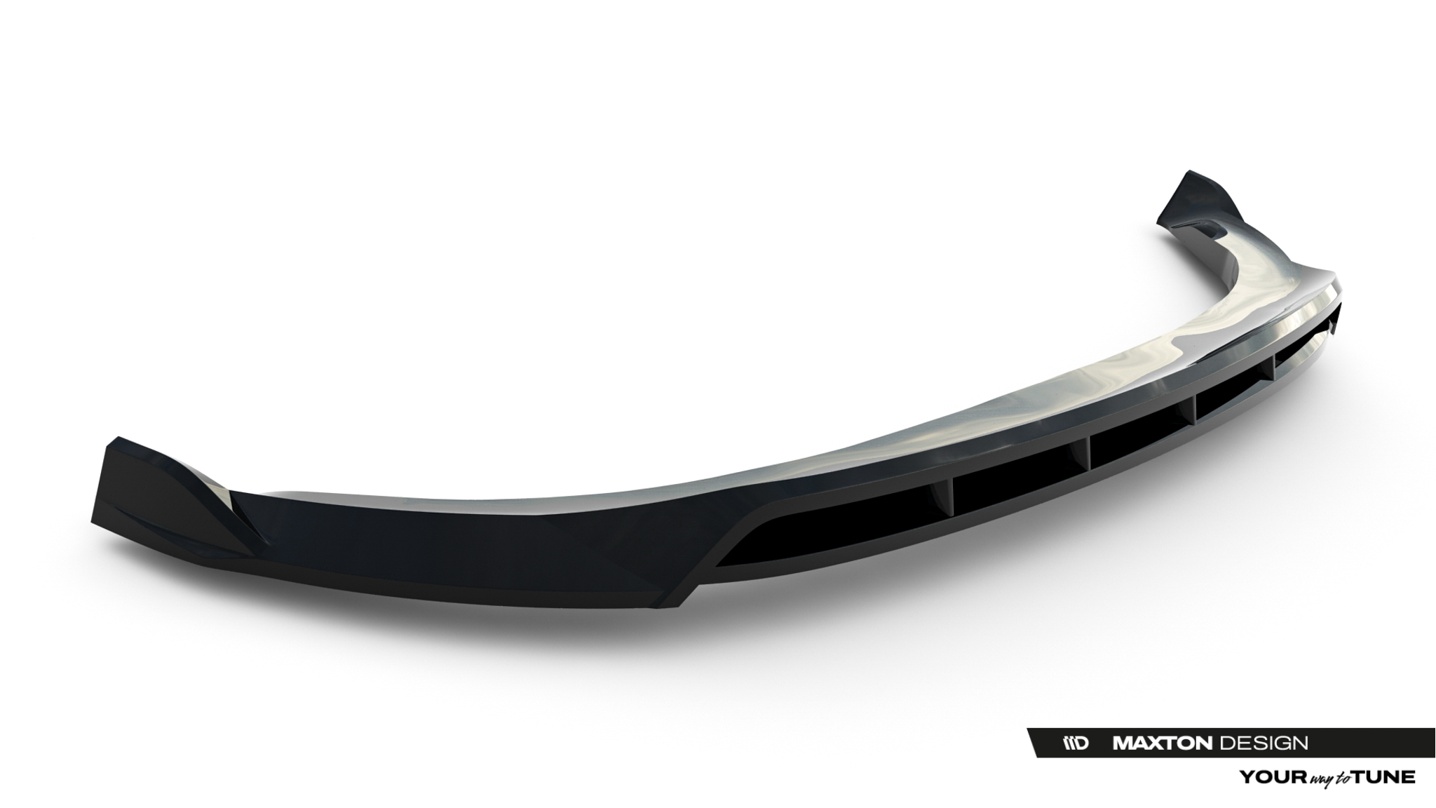 Frontlippe passend für Tesla Model Y Premium Mk1 Facelift schwarz Hochglanz