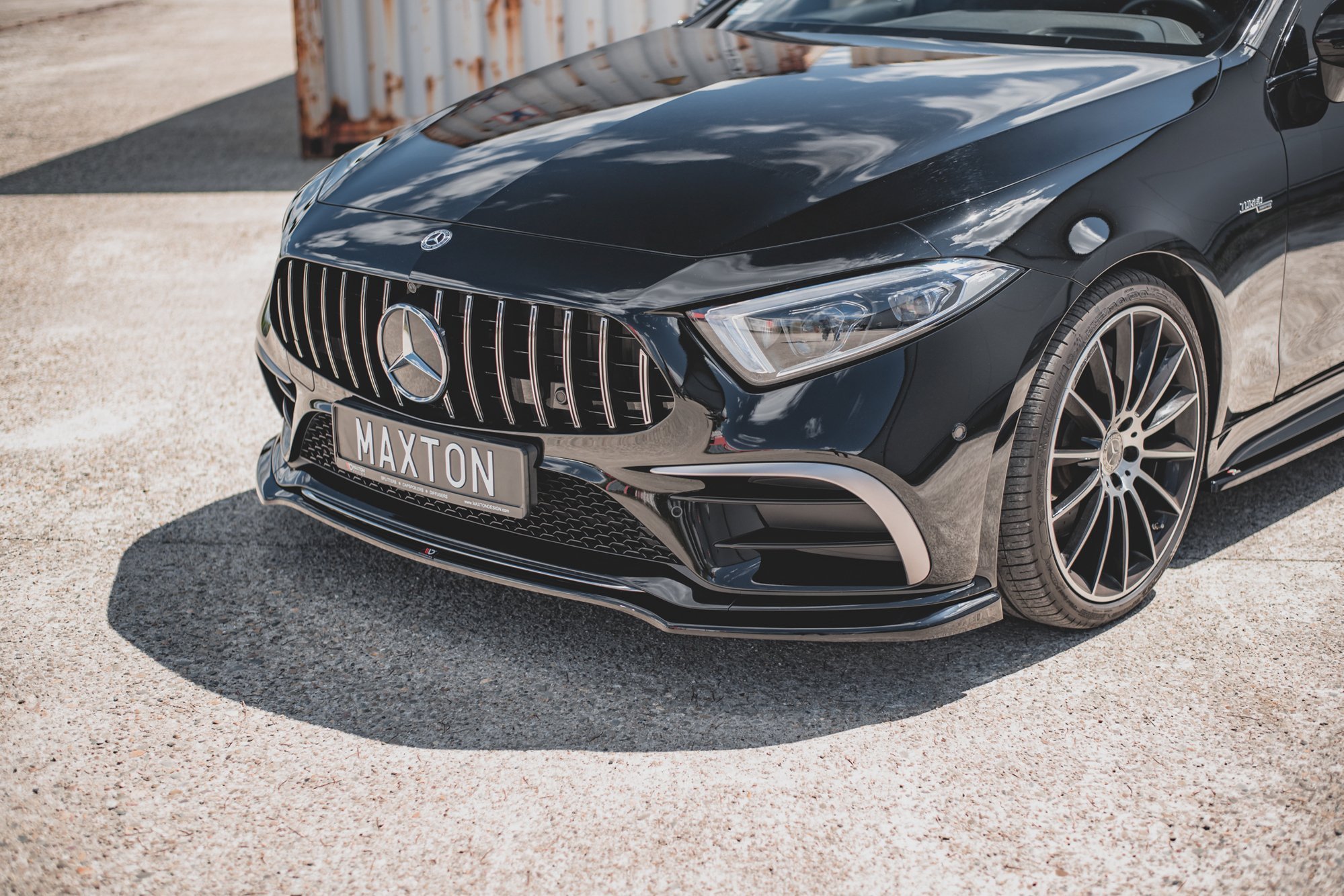 Front Ansatz V.3 für Mercedes-AMG CLS 53 C257 schwarz Hochglanz