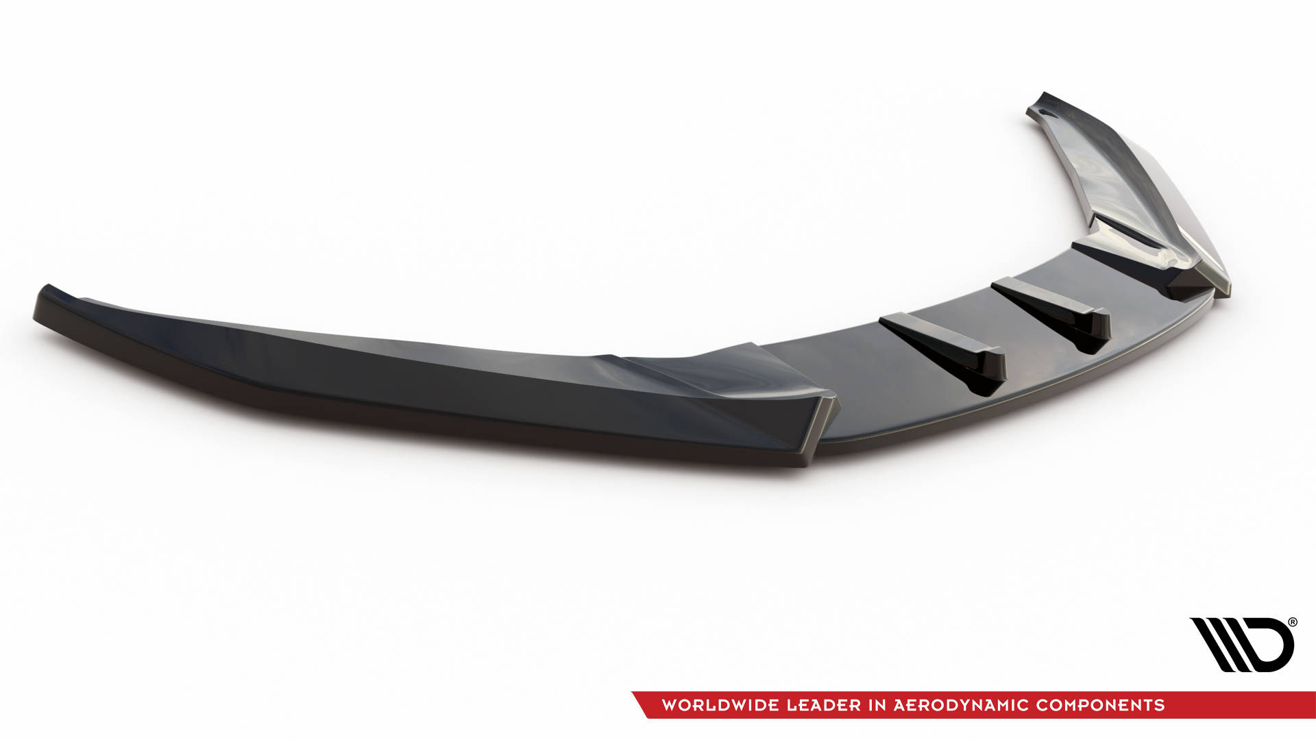 Street+ Spoilerlippe Front Ansatz V.3 passend für VW Scirocco Mk3 schwarz Hochglanz
