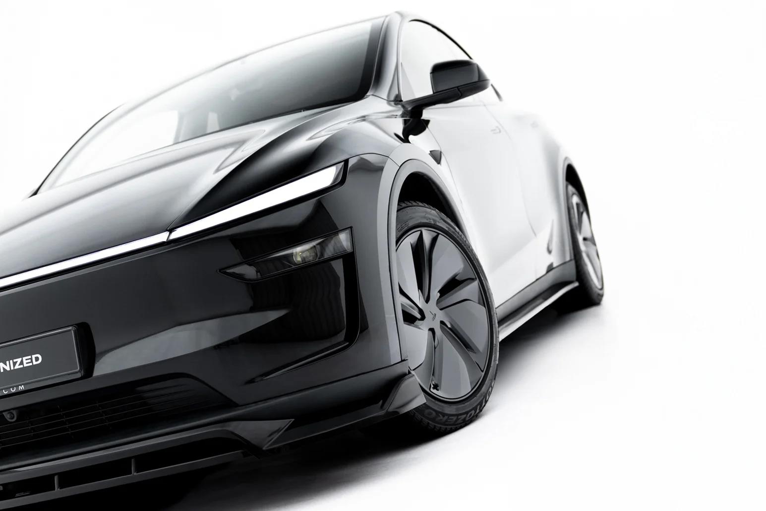 Frontlippe passend für Tesla Model Y Premium Mk1 Facelift schwarz Hochglanz