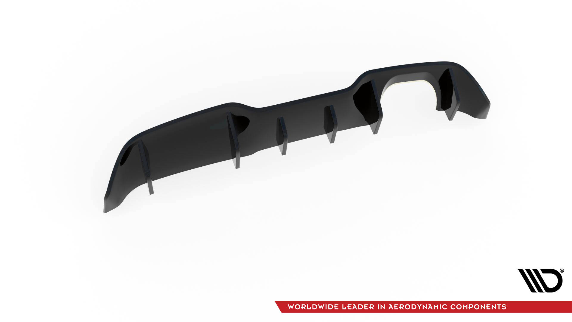 Street+ Heck Ansatz Diffusor passend für Ford Fiesta ST 5-Türige version Mk7 FL schwarz Hochglanz
