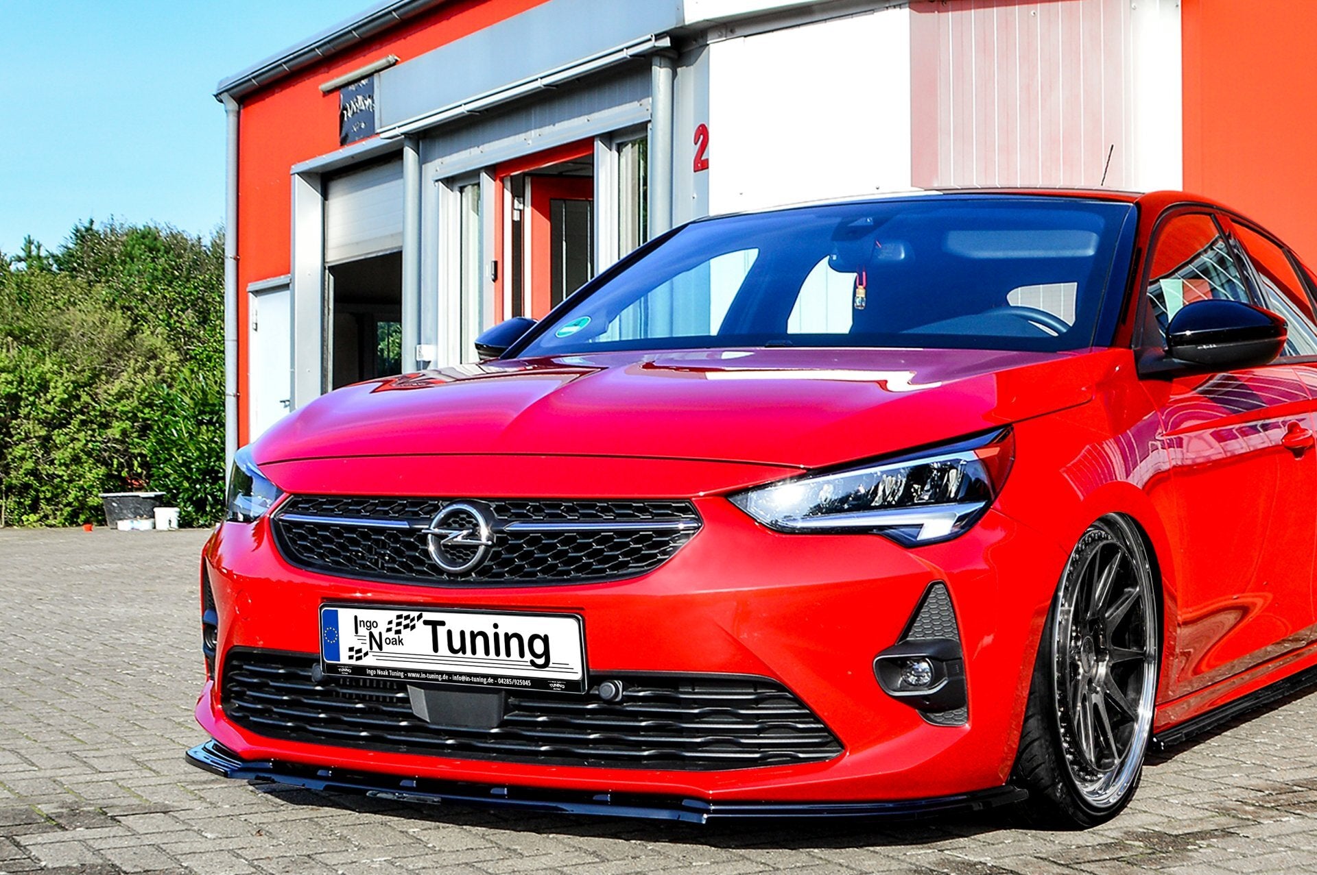 Cup Frontspoilerlippe für Opel Corsa F ab Bj.2019- Carbon Optik