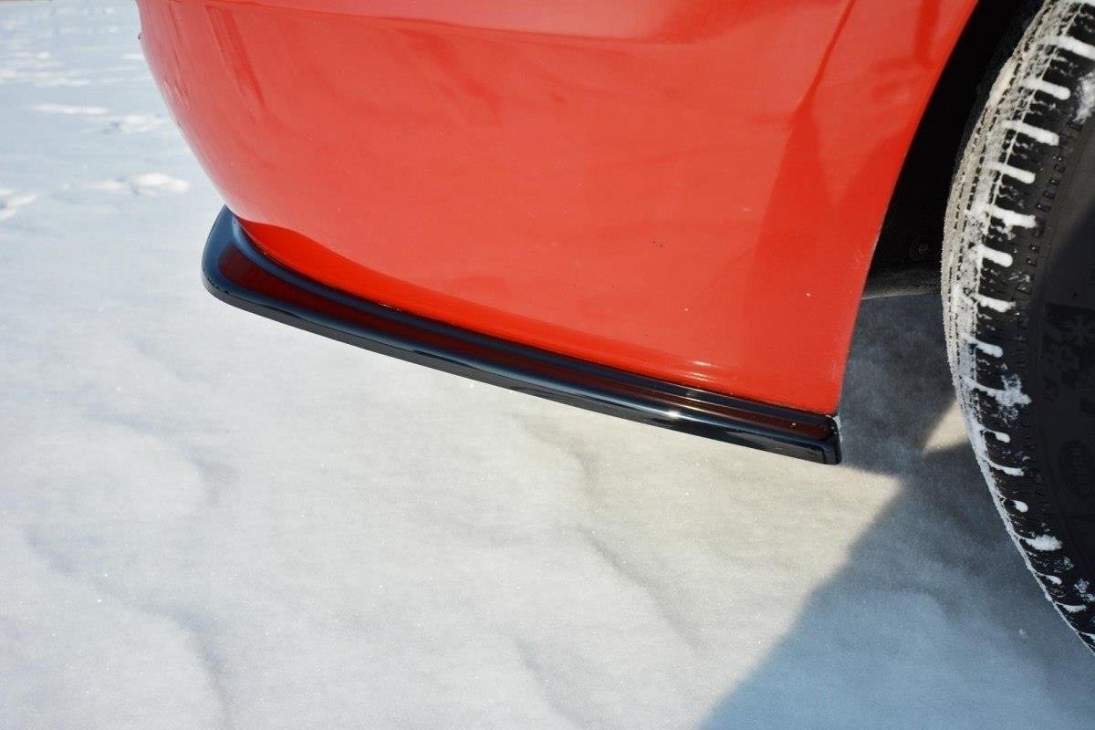 Heck Ansatz Flaps Diffusor für BMW 3er F30 schwarz matt