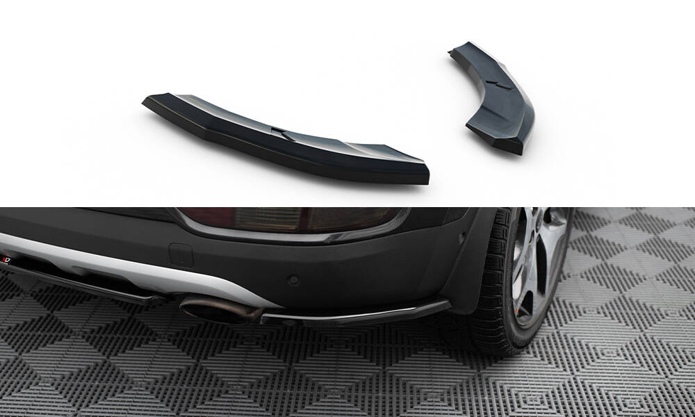Street+ Heck Ansatz Flaps passend für Kia SPORTAGE mk4 GT-Line schwarz Hochglanz