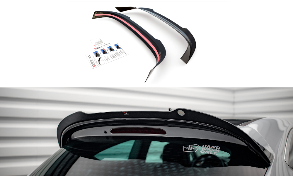 Heck Spoiler Aufsatz Abrisskante passend für Opel Astra GTC OPC-Line J schwarz Hochglanz