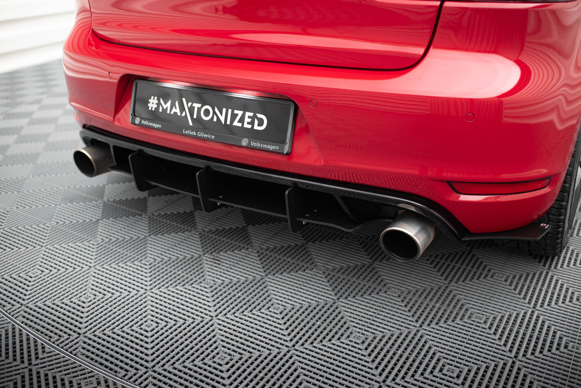 Diffusor für VW GOLF 6 GTI / 35TH Diffusor Heck Ansatz für Heckschürze für & Heck Ansatz Flaps