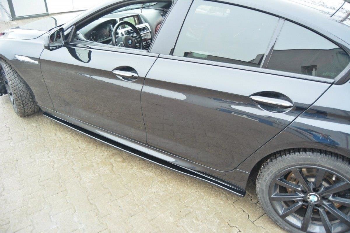 Street+ Seitenschweller Leisten passend für BMW 6er Gran Coupe M Paket schwarz matt
