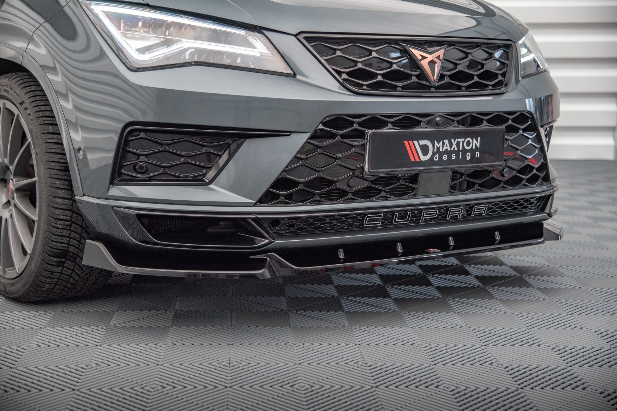 Frontlippe V.1 passend für CUPRA Ateca Mk1 schwarz Hochglanz