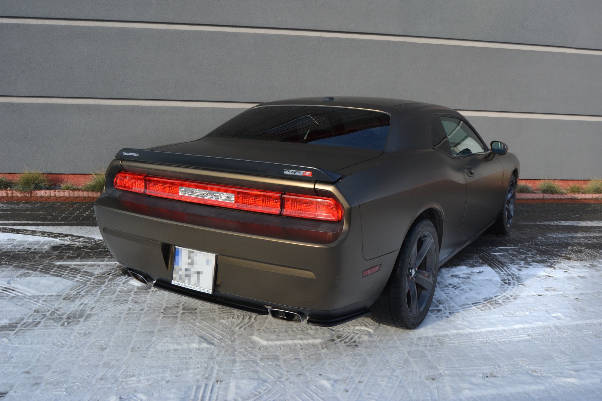 Heckansatz DODGE CHALLENGER MK3. PHASE-I SRT8 COUPE schwarz Hochglanz
