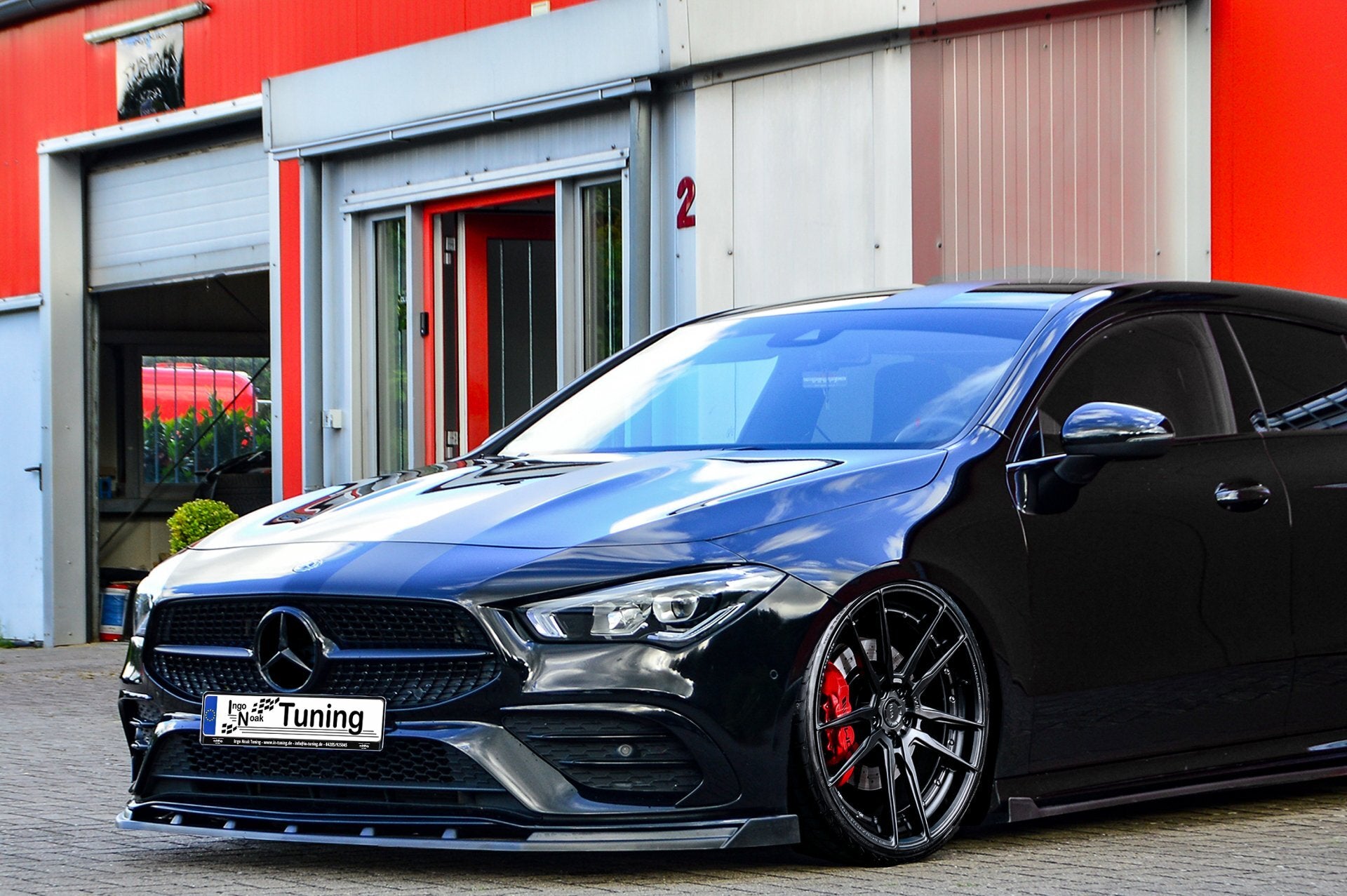 Cuplippe Spoilerlippe mit Wing ABS Mercedes CLA AMG-Line C118 X118 Carbon Optik