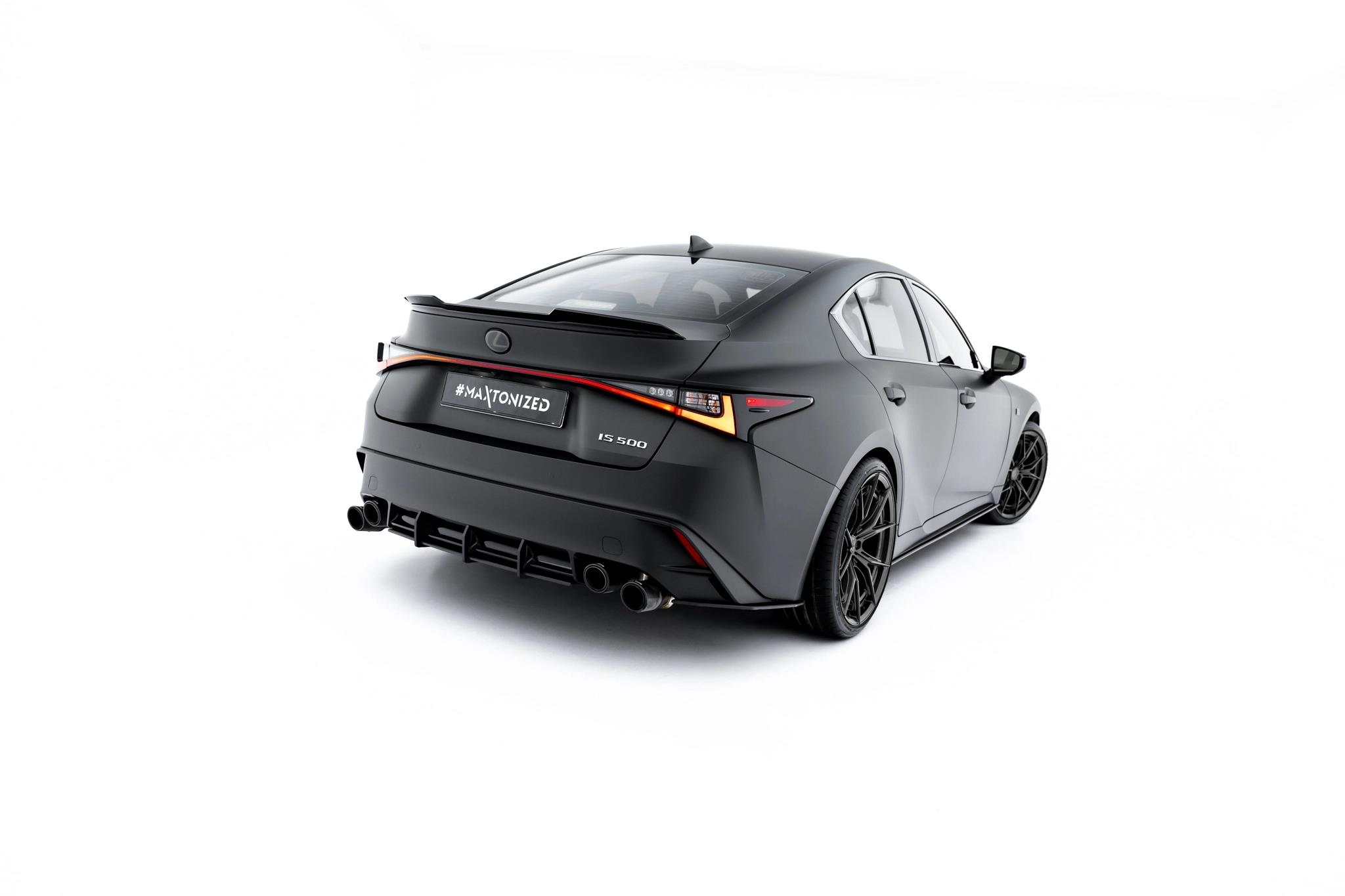 Diffusor Flaps passend für Lexus IS 500 Mk3 Facelift 2 XE30 schwarz matt