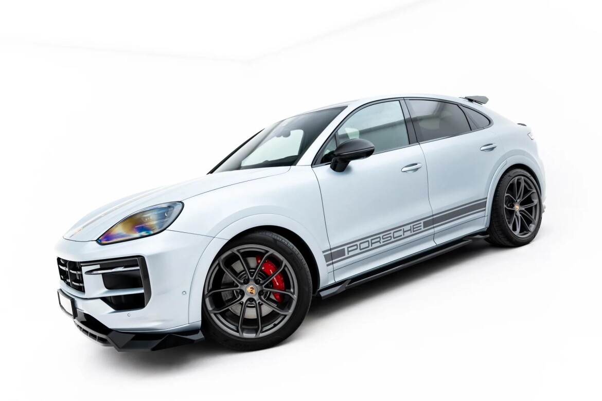 Seitenschweller Ansatz (Paar) passend für Porsche Cayenne GTS / Turbo Sport Pack / Turbo E-Hybrid GT Pack Coupe Mk3 Facelift schwarz Hochglanz