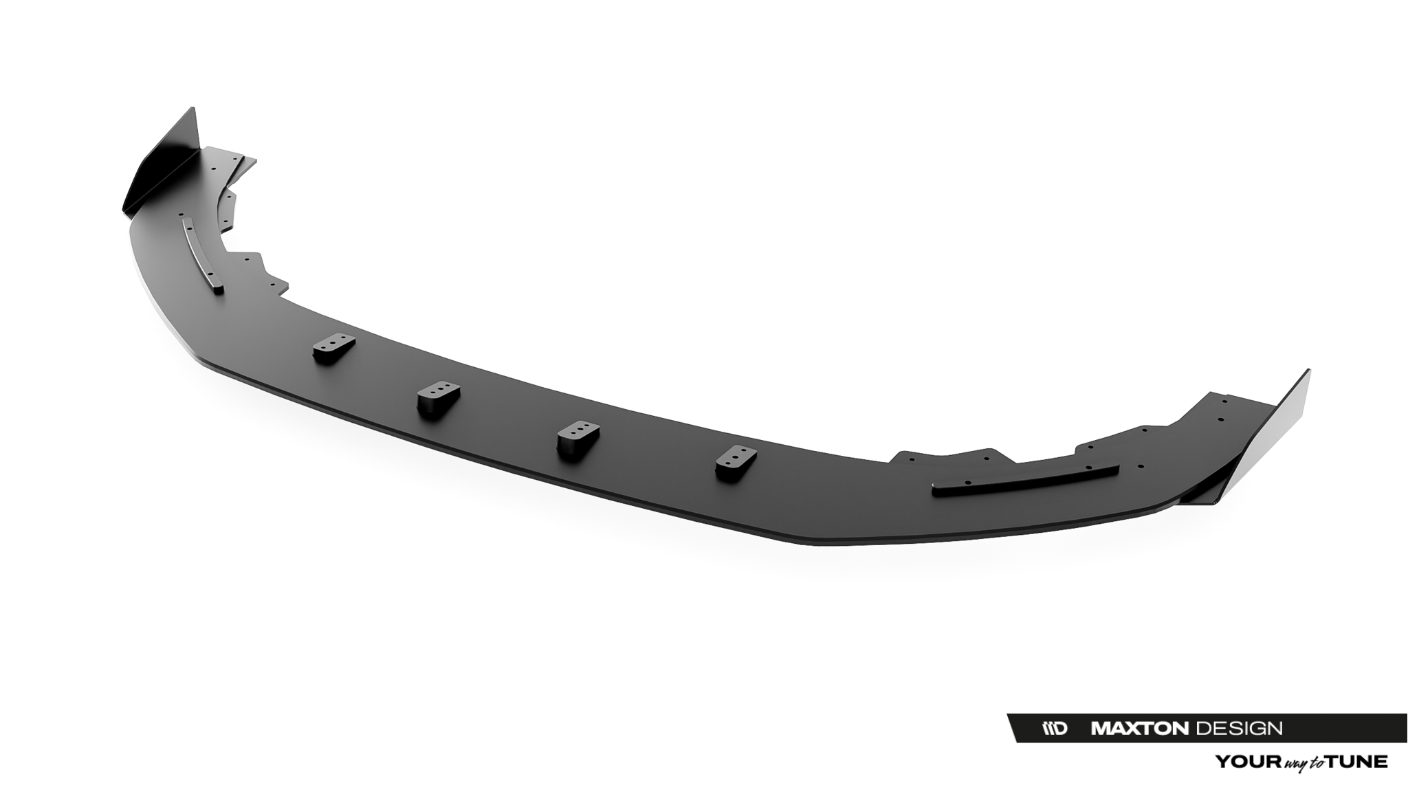 Frontlippe passend für CUPRA Leon ST / Hatchback Mk1 FL roter Kern + Hochglanz Flaps
