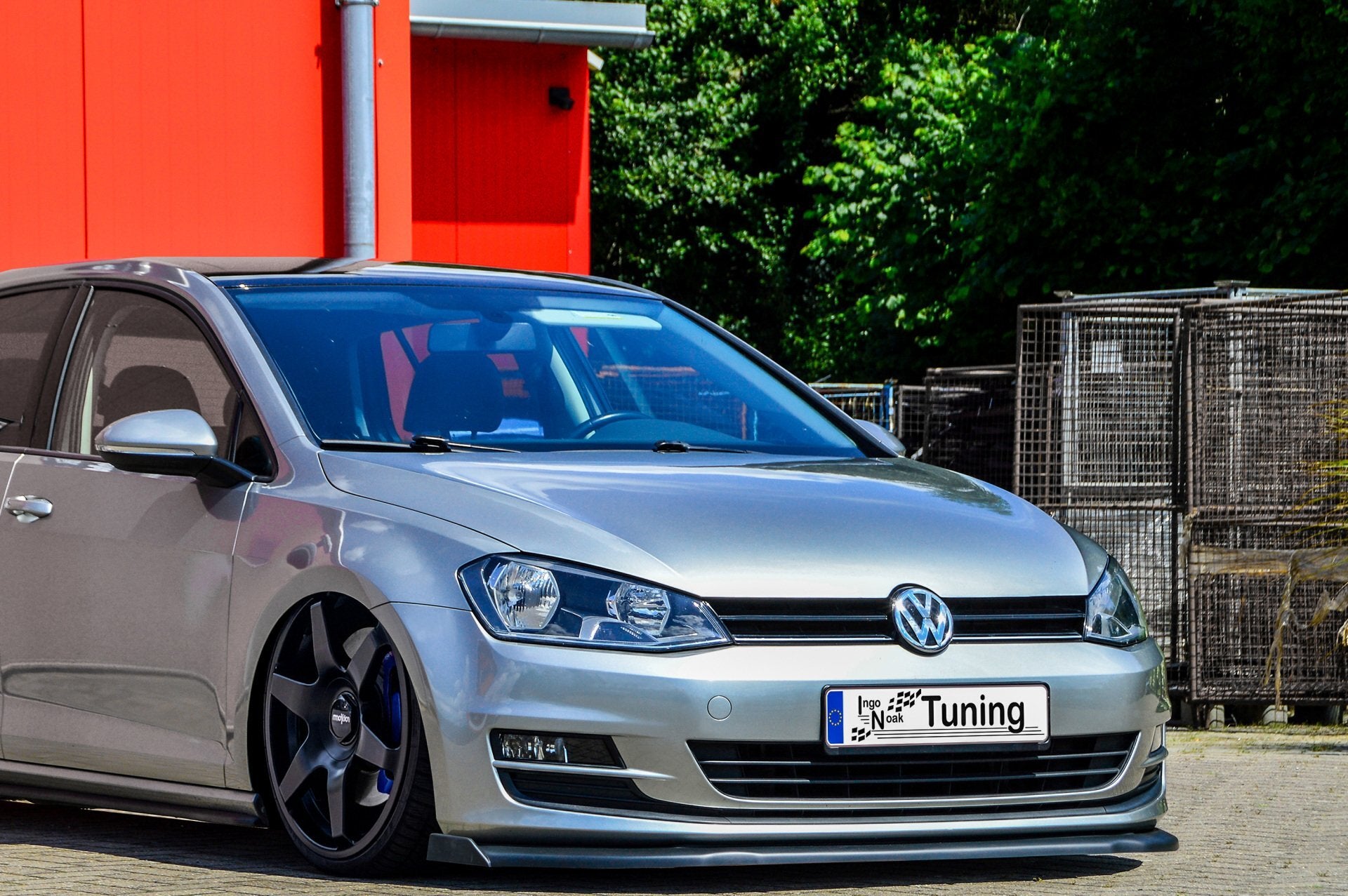CUP Frontspoilerlippe mit Wing für VW Golf 7 AU Carbon Optik