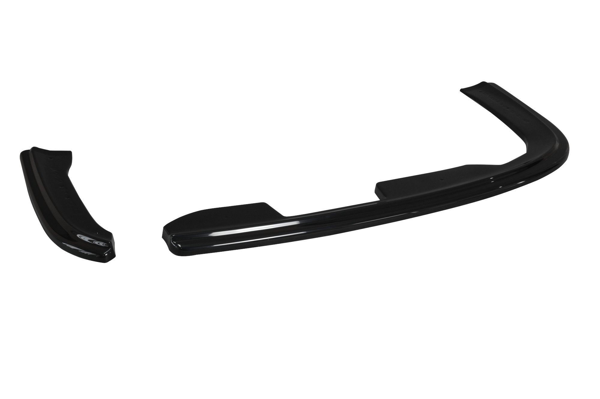 Heck Ansatz Flaps Diffusor für Skoda Octavia RS Limousine / Combi Mk2 / Mk2 Facelift schwarz Hochglanz