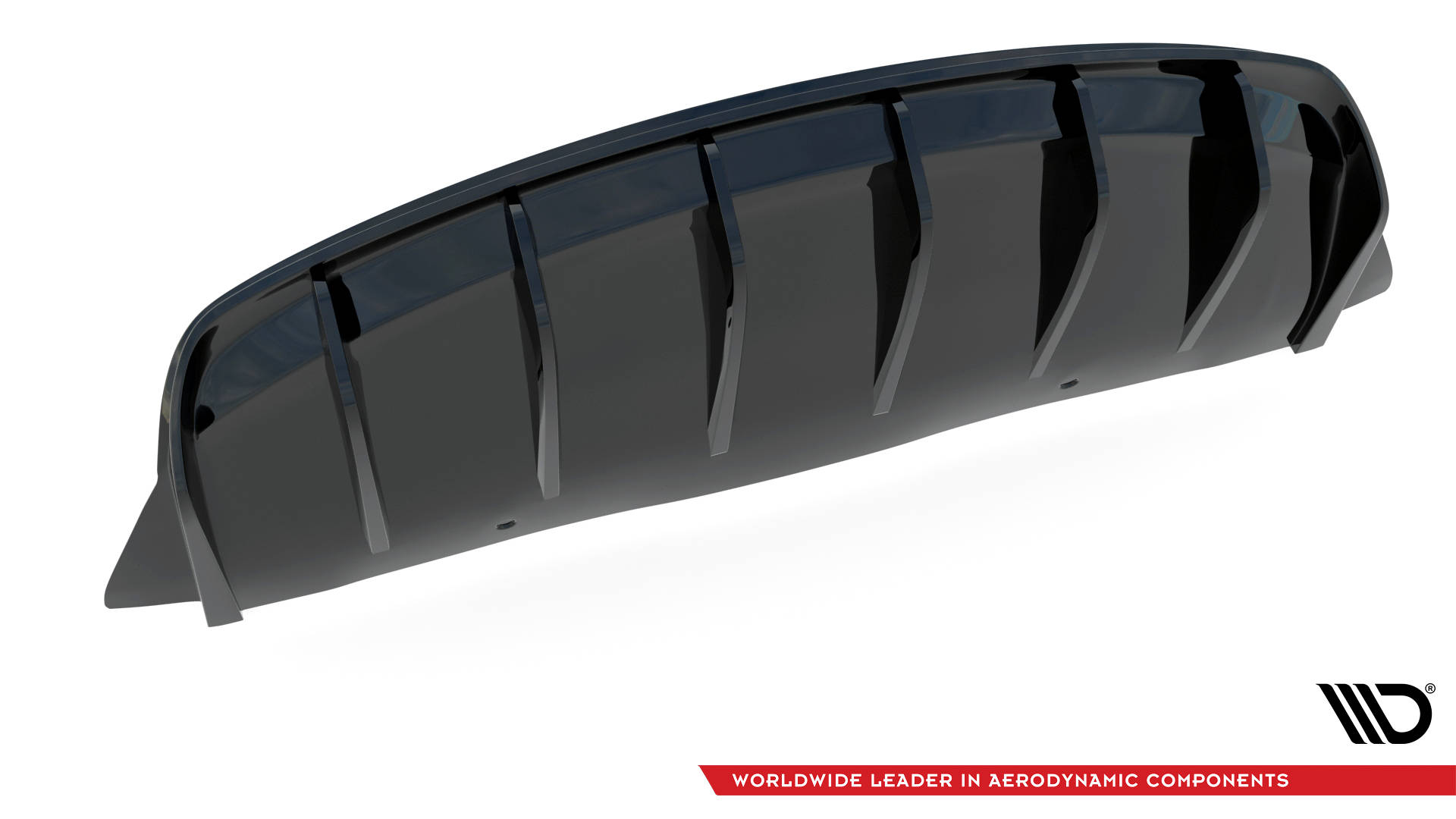 Heckansatz Diffusor V.2 passend für Tesla Model 3 schwarz Hochglanz