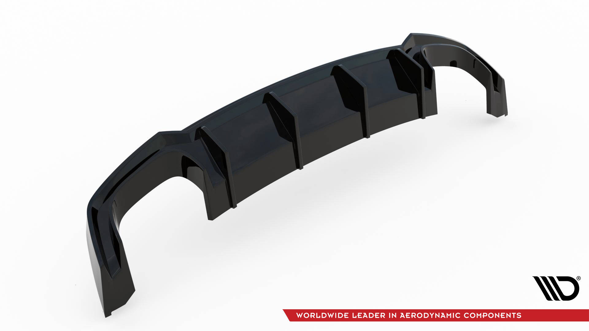 Diffusor Heck Ansatz für Audi S5 F5 Coupe / Sportback schwarz Hochglanz