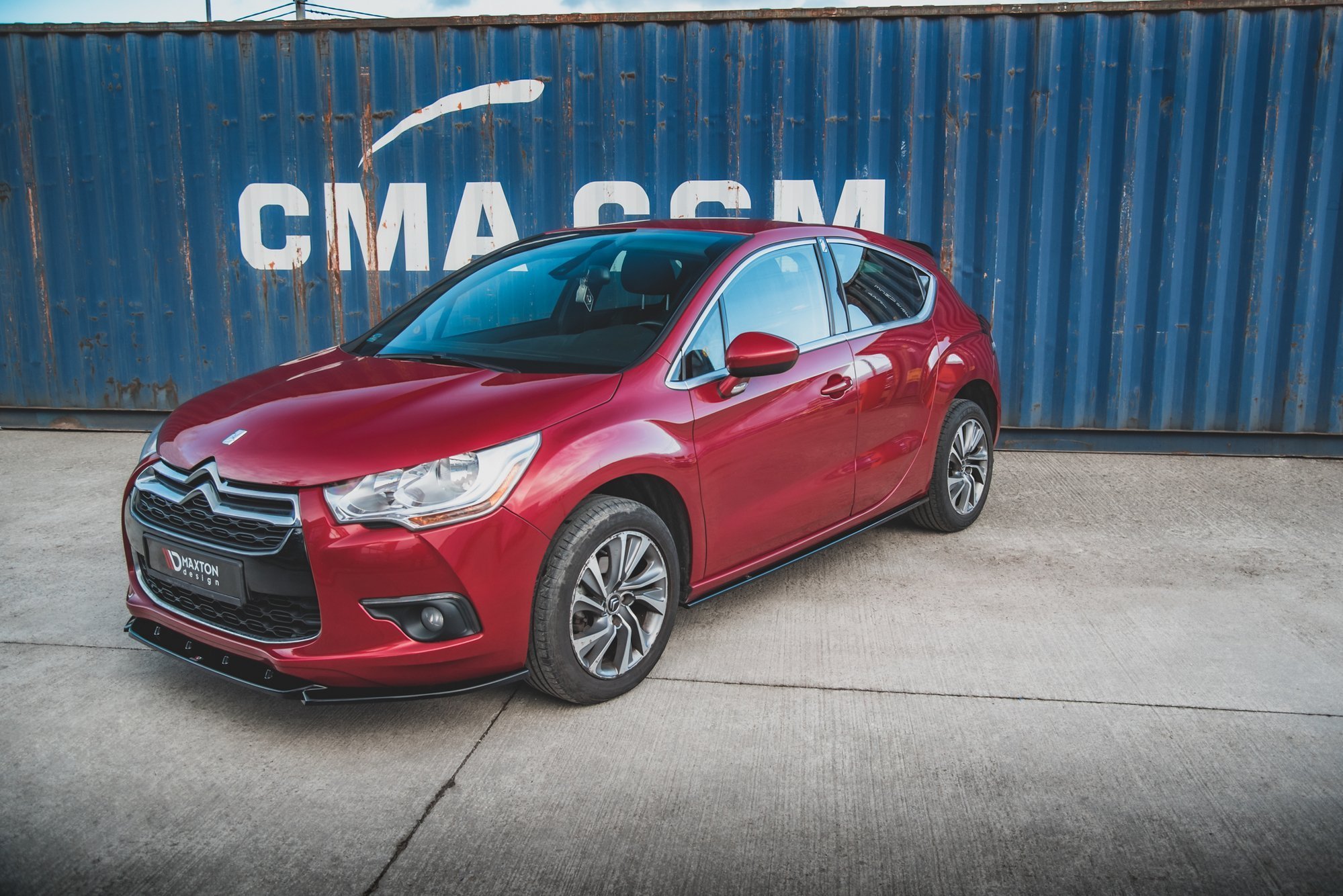 Street+ Seitenschweller Leisten passend für Citroen DS4 schwarz matt