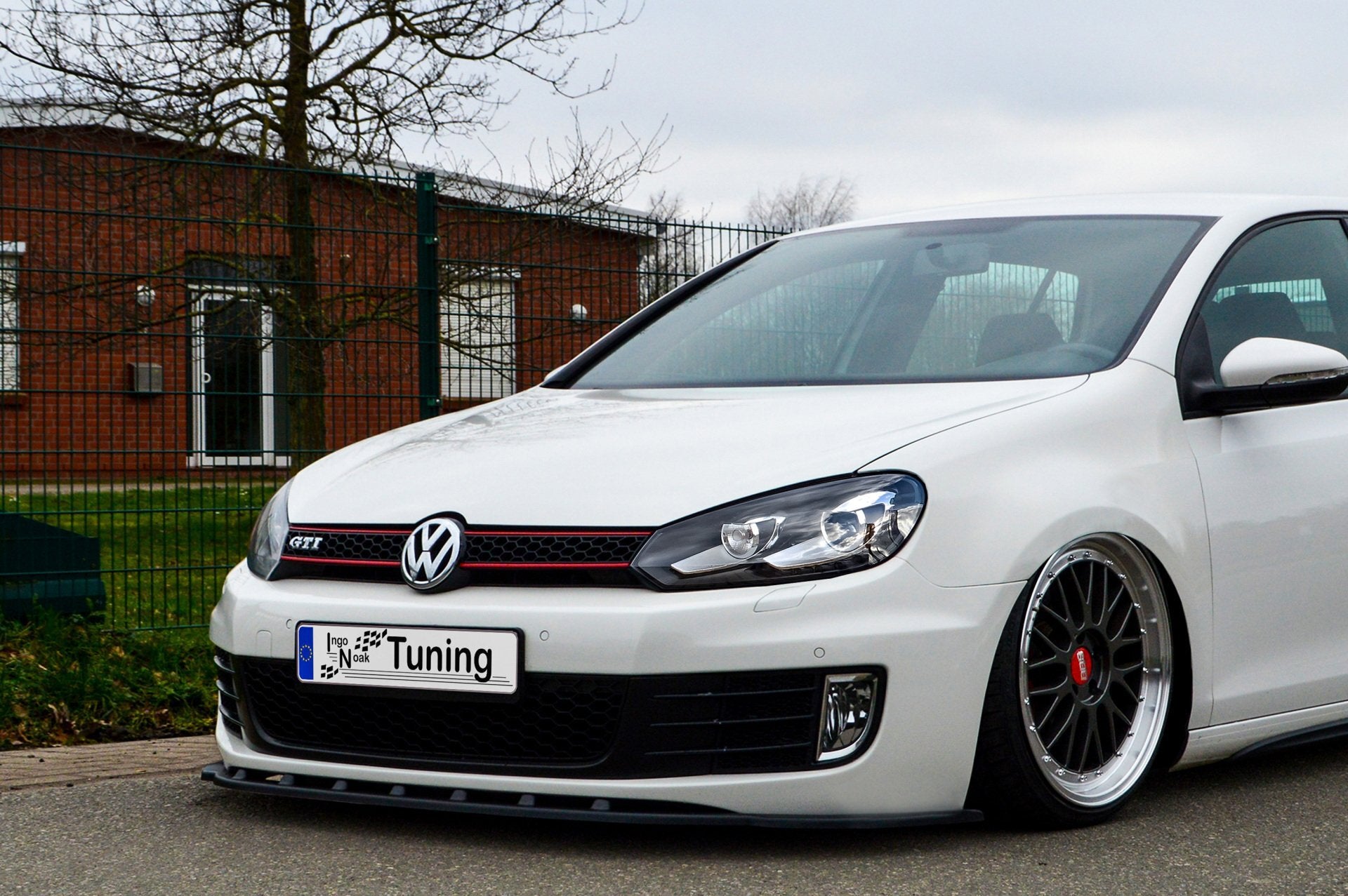 CUP Frontspoilerlippe Phase 2 für VW Golf 6 1K Schwarz Matt
