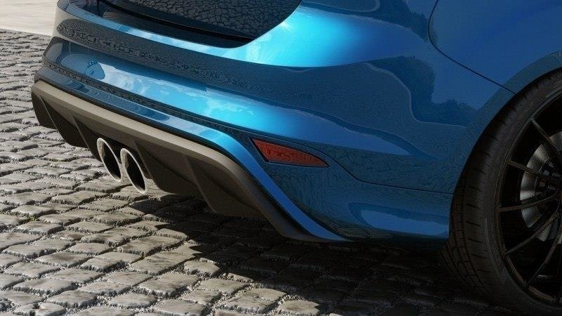 Street+ Heck Ansatz Diffusor passend für Ford Focus ST Mk3 RS Look ABS Kunststoff