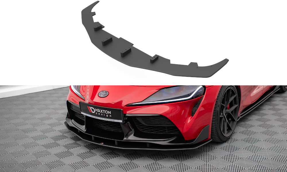 Street Pro Spoilerlippe Front Ansatz passend für Toyota Supra Mk5 rot