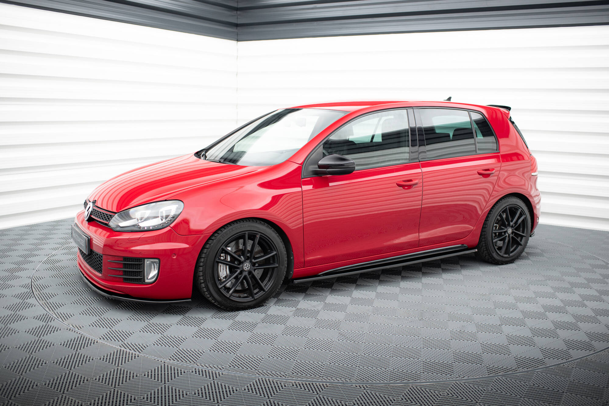 Seitenschweller Ansatz für VW GOLF 6 GTI/ GTD schwarz Hochglanz