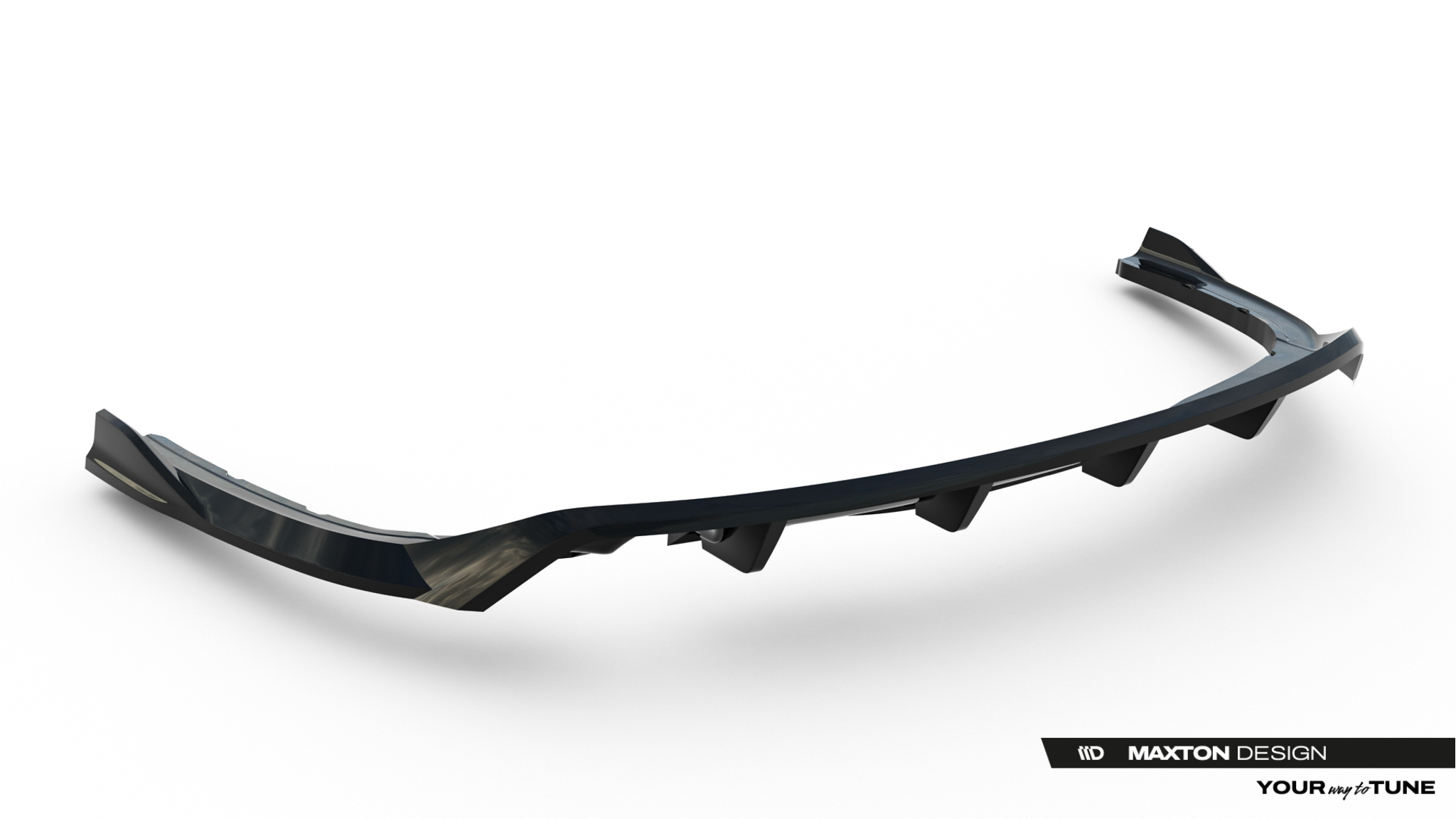 Diffusor Heckansatz passend für BMW 3er Sportline Limousine / Touring F30 / F31 schwarz Hochglanz