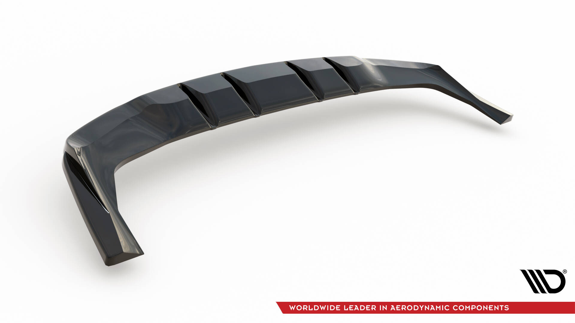 Street+ Mittlerer Diffusor RACE Heck Ansatz passend für Mercedes GLE Coupe AMG-Line C167 / C167 FL schwarz Hochglanz