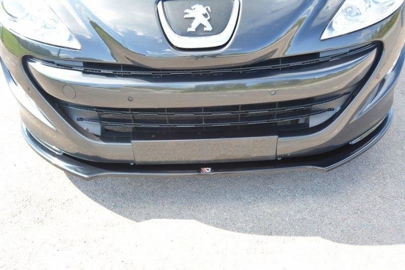Street+ Spoilerlippe Front Ansatz V.2 passend für Peugeot RCZ Mk1 schwarz Hochglanz