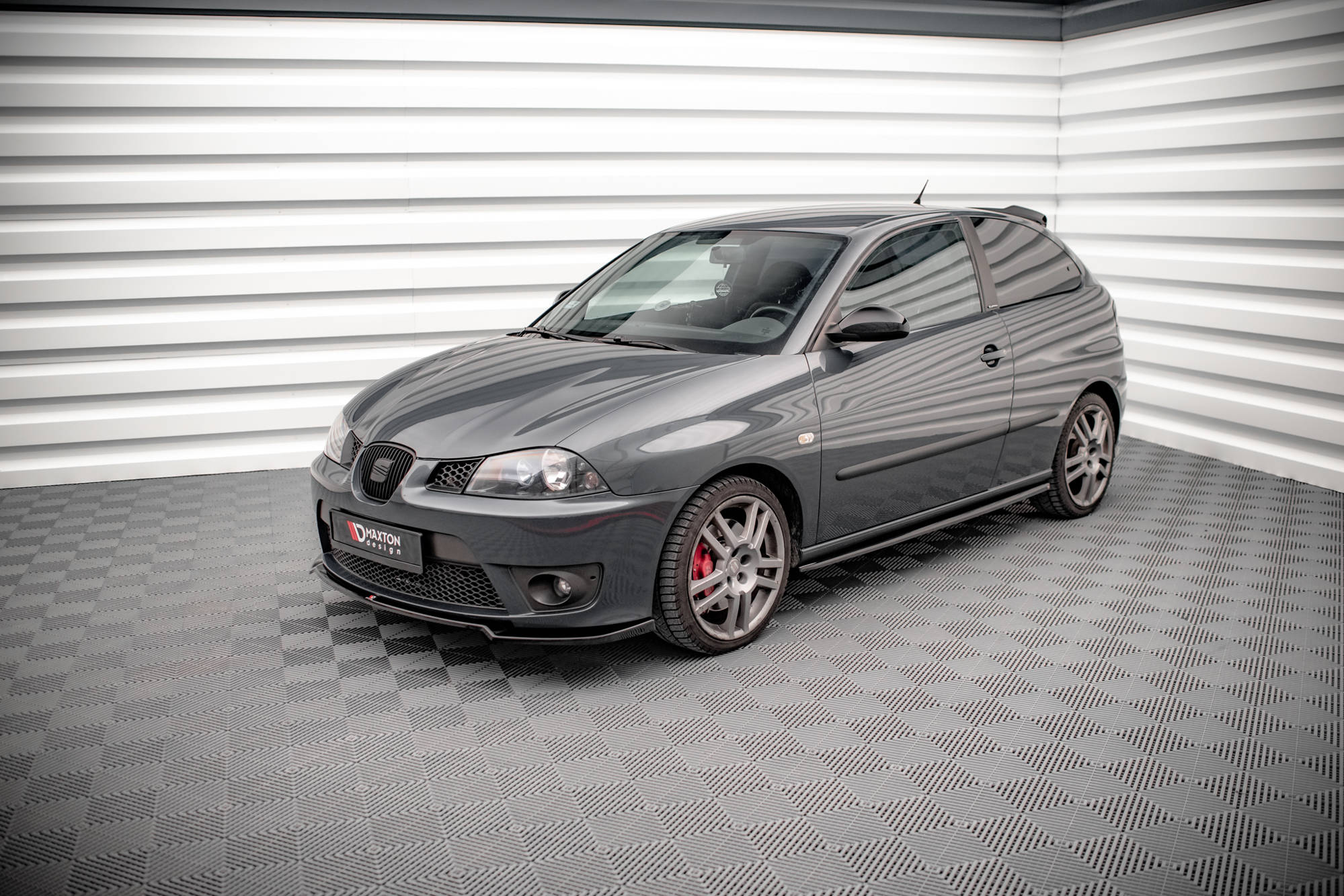 Street+ Seitenschweller Leisten passend für Seat Ibiza CUPRA Mk3 schwarz Hochglanz