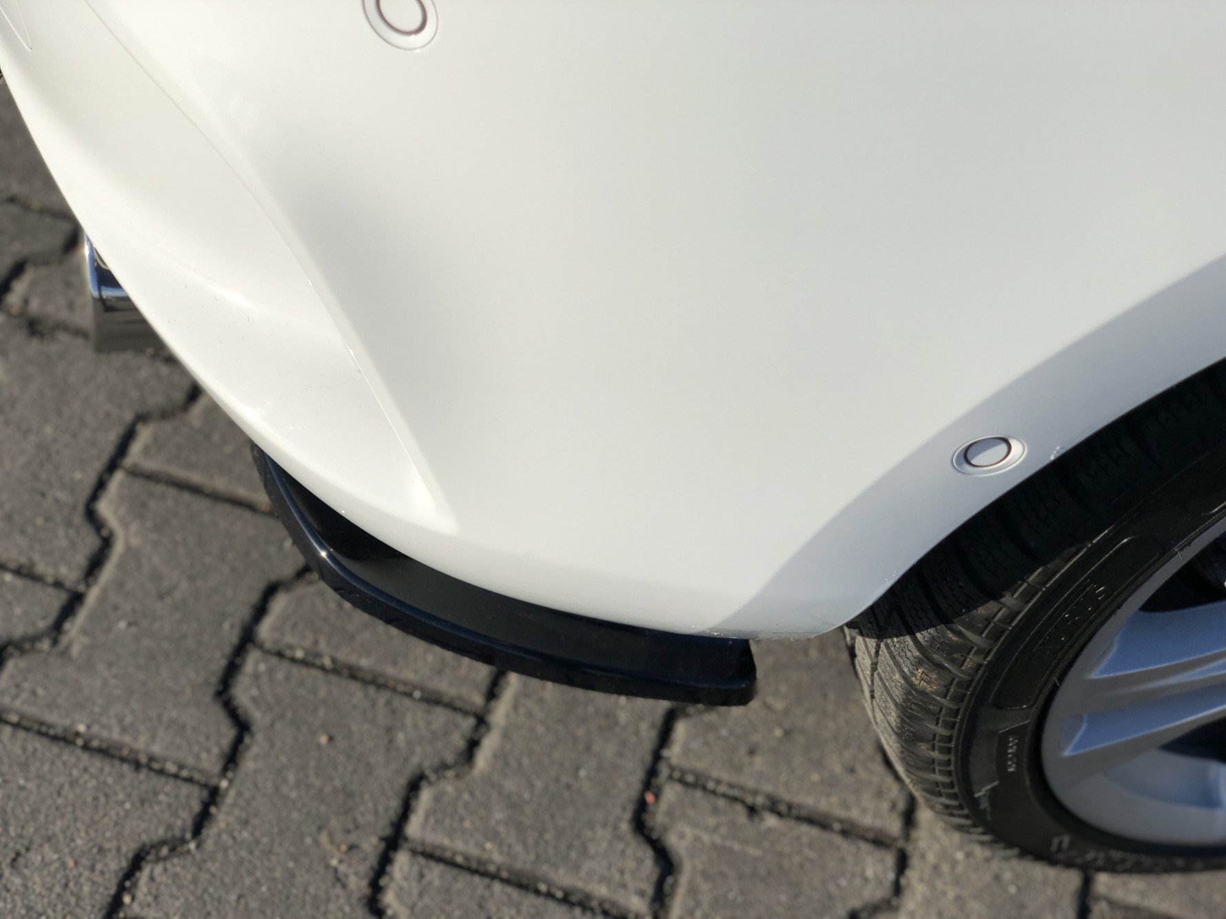 Heck Ansatz Flaps Diffusor für OPEL ASTRA K OPC-LINE schwarz Hochglanz