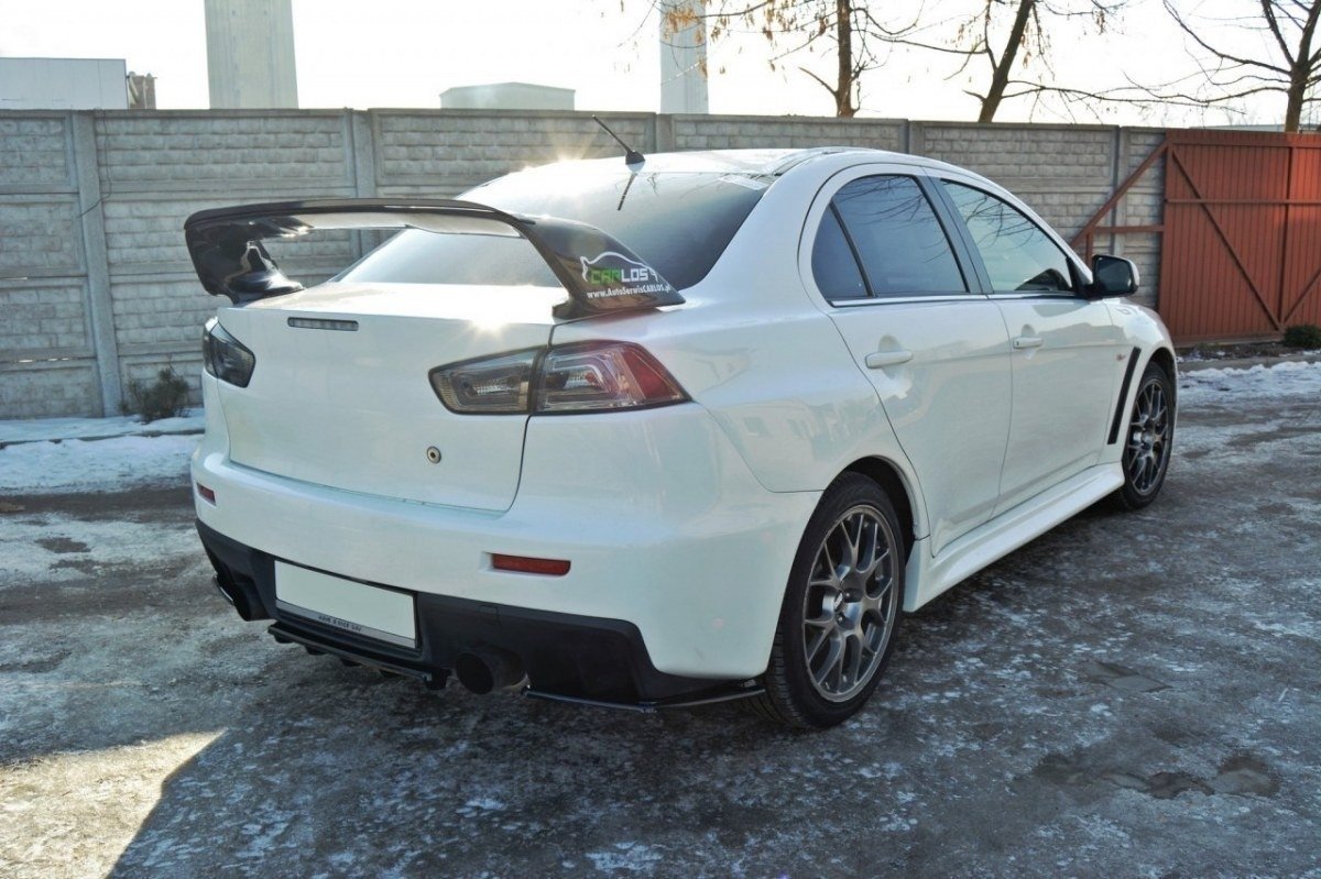 Heckansatz Mitsubishi Lancer Evo X im DTM LOOK schwarz Hochglanz