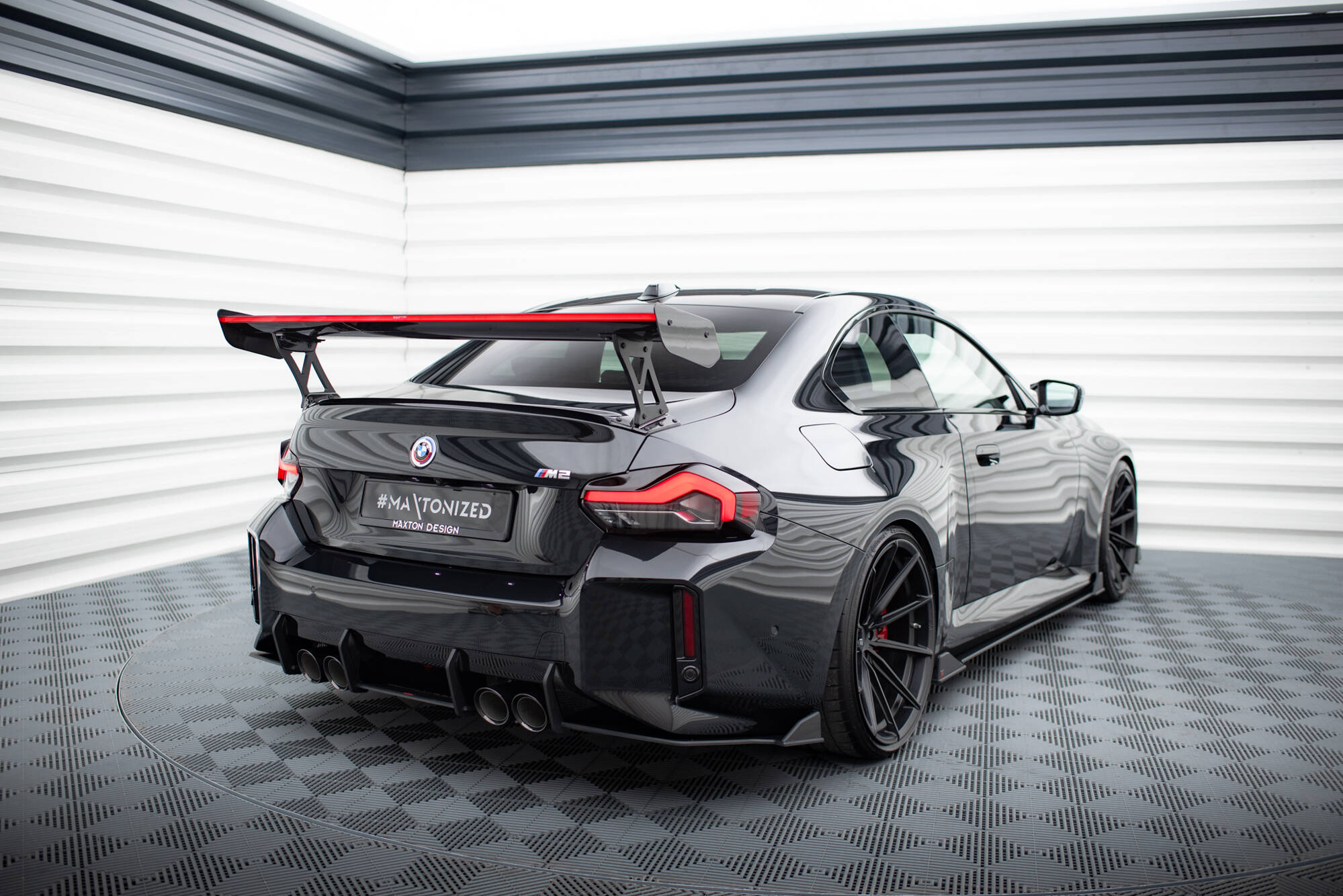 Street Pro Heck Ansatz Flaps V.2 passend für BMW M2 G87 rot