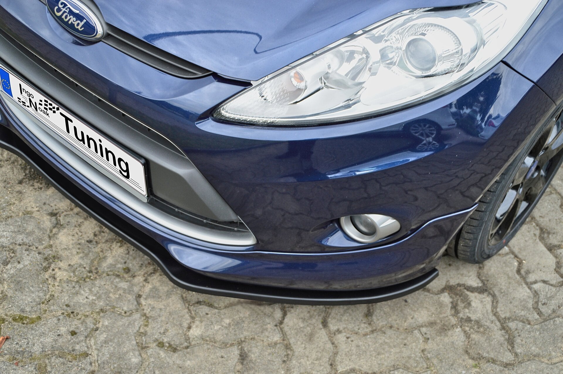 CUP Frontspoilerlippe für Ford Fiesta Sport JA8 MK7 Bj. 2008-2012 Schwarz Glanz
