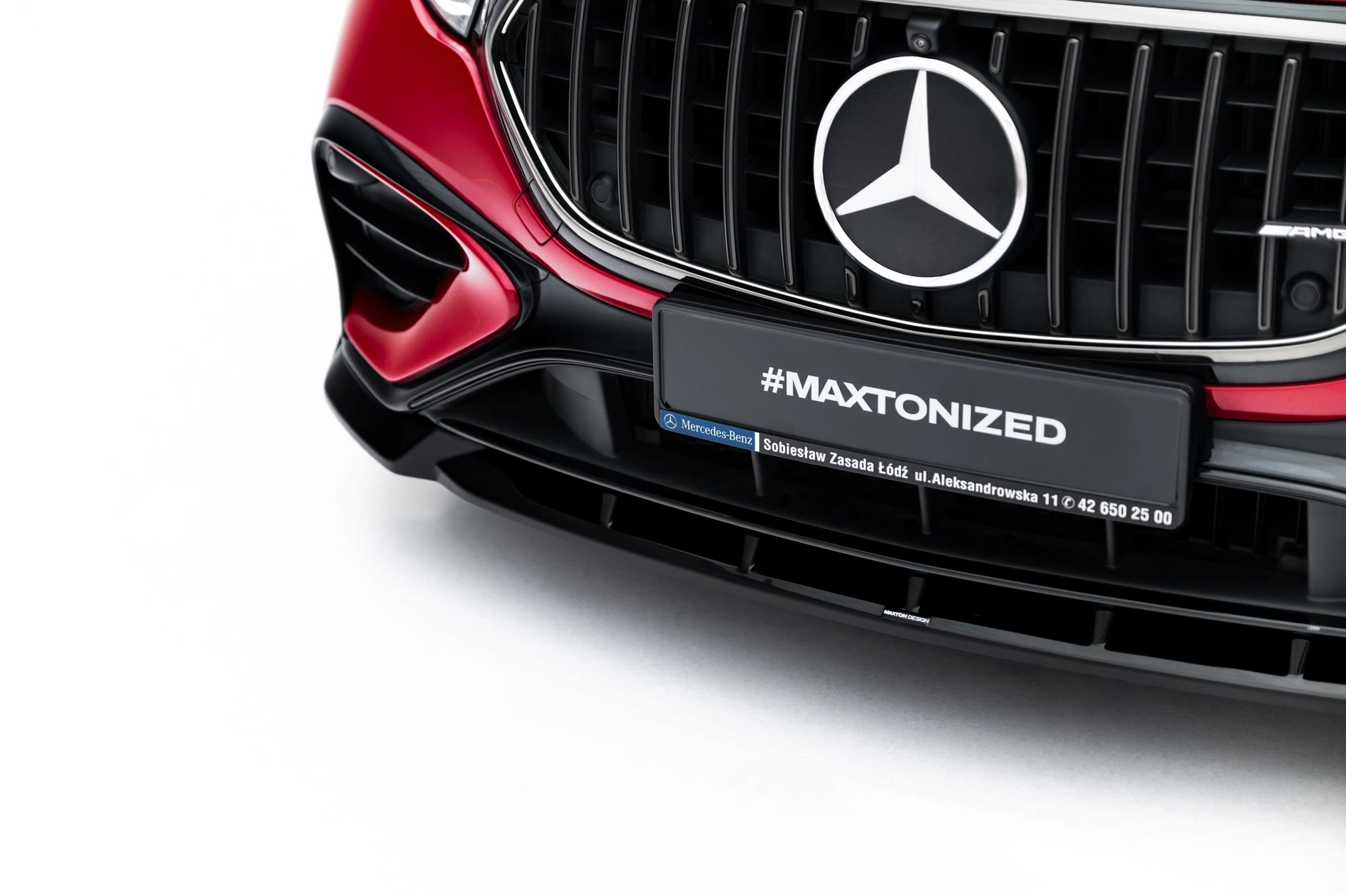 Frontlippe passend für Mercedes-AMG E53 Limousine / Kombi W214 schwarz Hochglanz