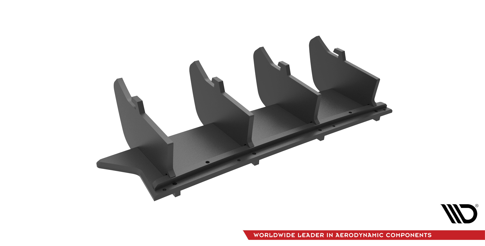 Street Pro Heckschürze Heck Ansatz Diffusor passend für Seat Ateca Mk1 schwarz-rot