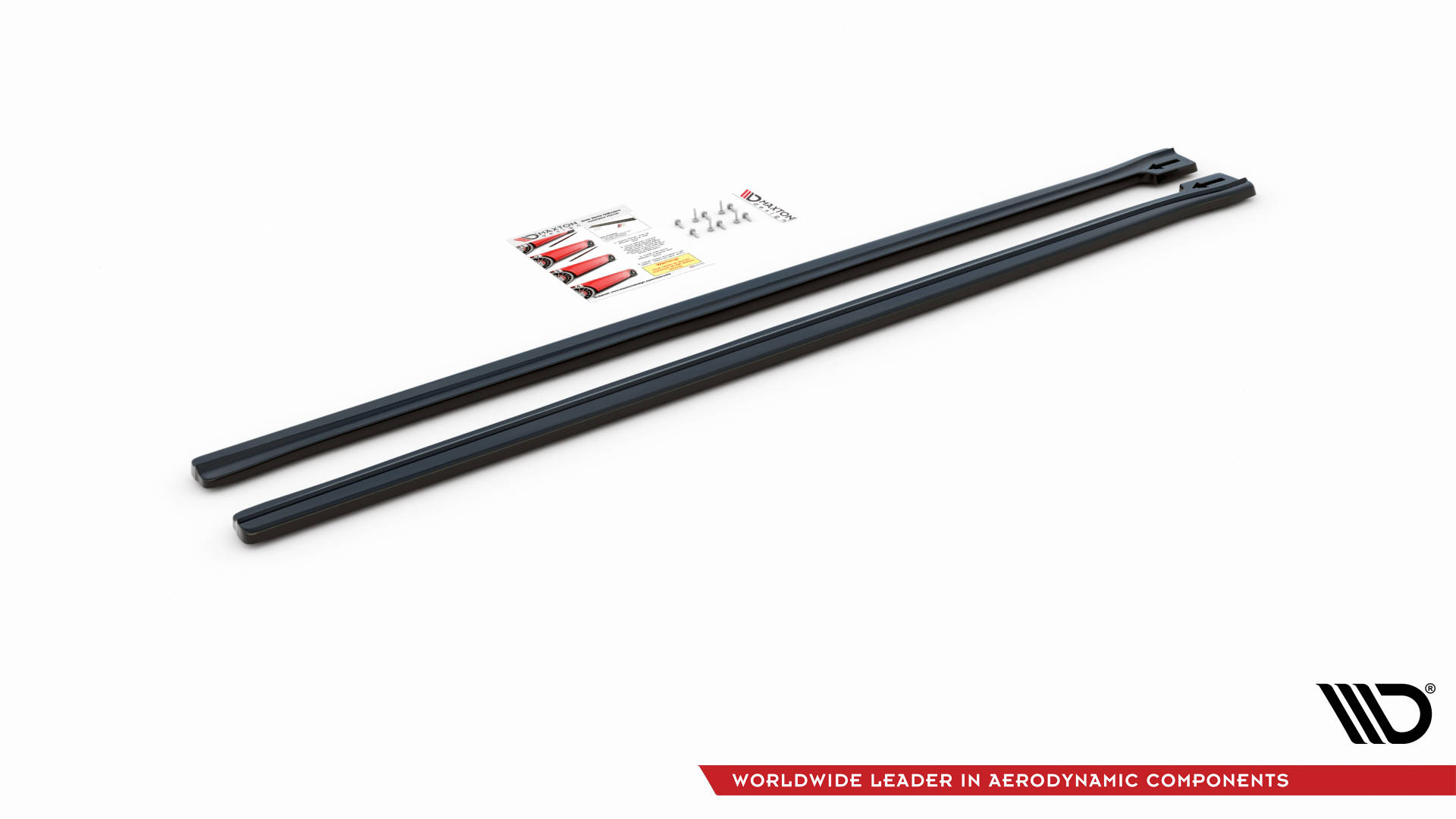 Seitenschweller Ansatz Paar passend für ABARTH 595 Mk1 FL schwarz Hochglanz