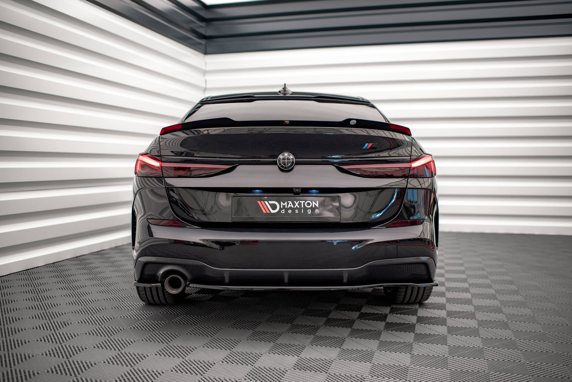 Heck Spoiler Aufsatz Abrisskante passend für BMW 2 Gran Coupe M-Paket F44 schwarz Hochglanz
