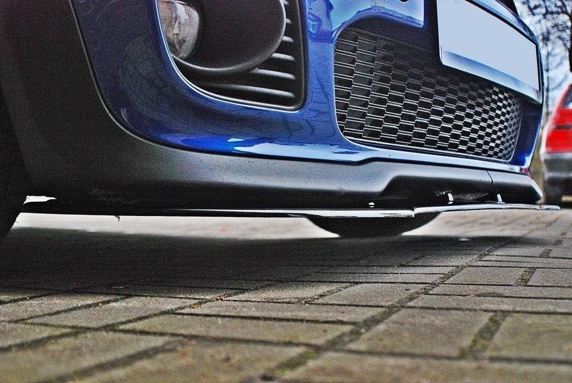 Street+ Spoilerlippe Front Ansatz V.1 passend für Mini Cooper R56 JCW schwarz Hochglanz