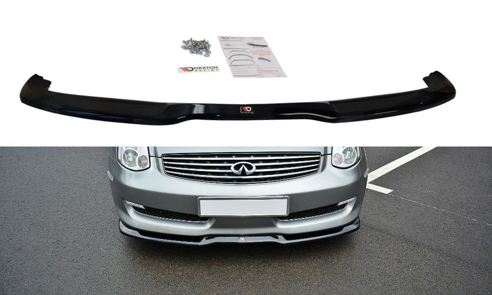 Frontlippe V.1 passend für INFINITI G35 Coupe schwarz matt